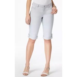Style & Co Womens Plus Sz 18 Cuffed Shorts Jeans